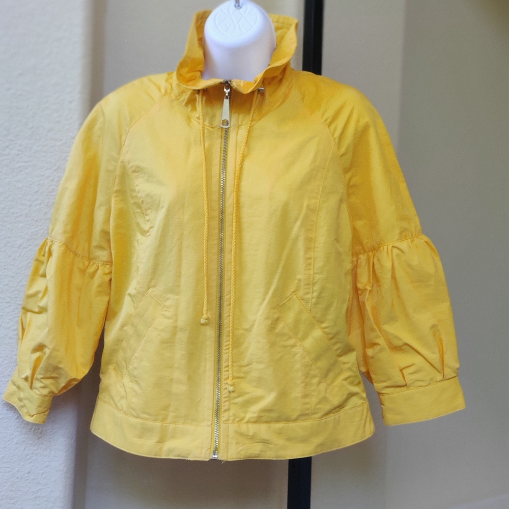 Live A Little Yellow Zip Up Jacket